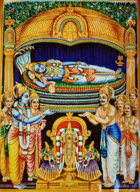 srirangam golden vimana history
